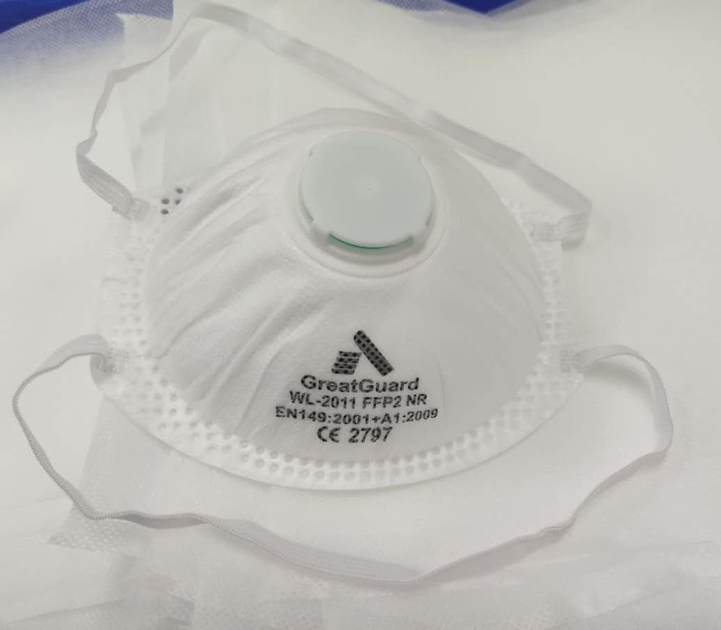 20 PC P2 P2V Mask With Valve Face Mask Dust Smoke Flue Paint Welding AS